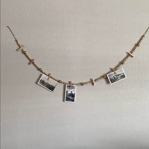 Jute twine photo clip string